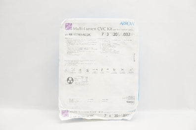 Teleflex AK-15703-ACDC Arrow Multi-Lumen CVC Kit 7Ft 3 Lumen 20cm .032inch